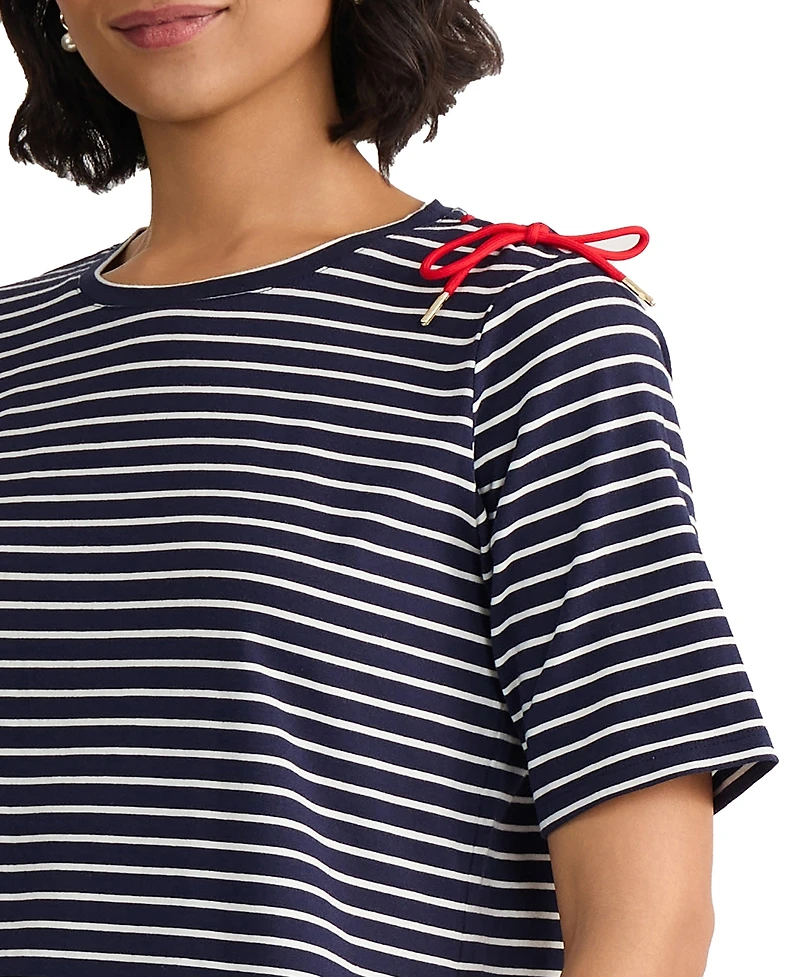 Jones New York Women's Short-Sleeve Crewneck Top