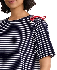 Jones New York Women's Short-Sleeve Crewneck Top