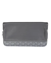Pre-Owned Goyard Grey Goyardine Canvas Sainte Marie Soft Clutch
