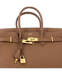 Pre-Owned HERMES Birkin Handbag Togo with Gold Hardware