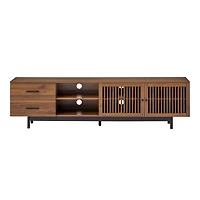 sumyeg 78 inch Modern Cabinet Tv Stand with Deep Drawers & Cable Management, Soft-Closing Hinges