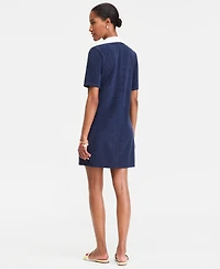 On 34th Women's Terry Relaxed Polo Dress, Macy's Exclusive