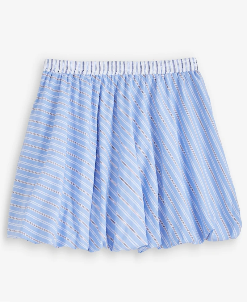 On 34th Women's Variegated Stripe Pull Bubble-Hem Mini Skirt, Macy's Exclusive