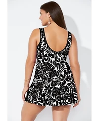 Swimsuits for All Women's Chlorine Resistant Tank Swimdress