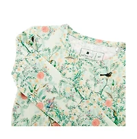 Motette Baby Girls Sage Blossom Pajama Set