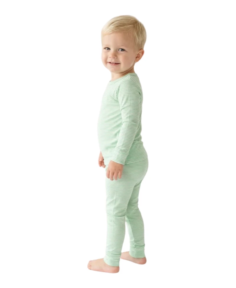 Motette Baby Boys Pear Stripe Pajama Set