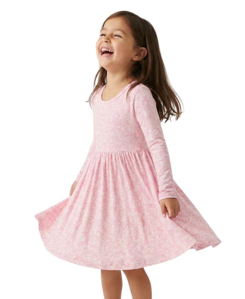 Motette Girls Petite Fleur Bamboo Twirl Dress
