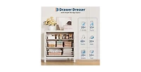 gaomon 3 Drawer Dresser for Bedroom, Chest of Drawers, Closet Dresser Storage Cabinet Organizer
