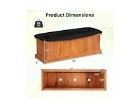 Slickblue Solid Fir Wood Raised Garden Bed with Liner & Drainage