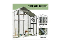 Zeus and Ruta Large Walk In Cat Patio Enclosure Outdoor Catio Garden Pet Playpen For Yard