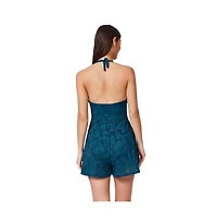 Profile by Gottex Women's Jolene Textured Romper Swimdress