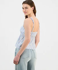 Madden Girl Juniors' Lace-Trim Babydoll Top