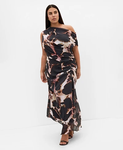 City Chic Women's Vivid Print Maxi Dress