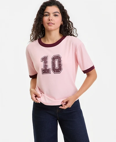 Hippie Rose Juniors' Varsity Ringer T-Shirt