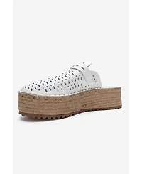 Forever & Always Shoes Women's Louis Leather Platform Sandal