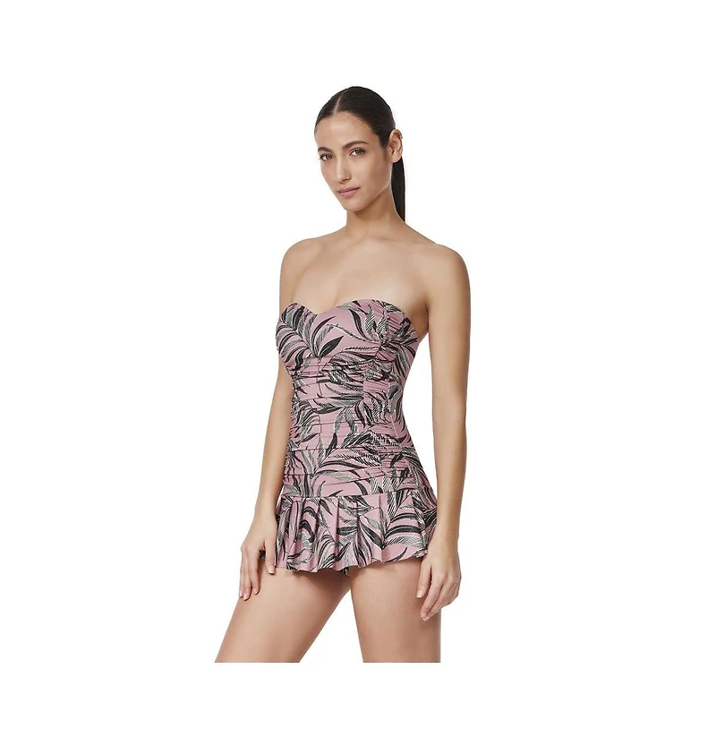 Profile by Gottex Women's La Palm Bandeau Swimdress