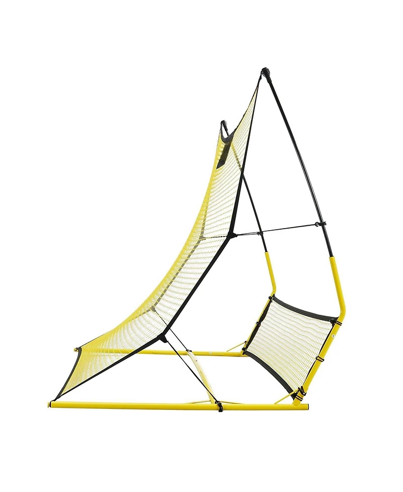 Mecale 71 x 40 Inch 2-in-1 Soccer Rebounder Net with Carry Bag