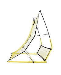 Mecale 71 x 40 Inch 2-in-1 Soccer Rebounder Net with Carry Bag