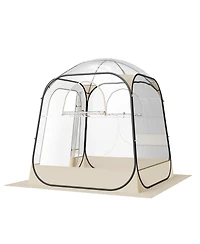 Mecale 63 x 63 Inch Pop-Up Sports Bubble Tent for 2–4 People with Floor Mat and Cover