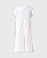 Reistor Women's V-neck Beach Cover-up Dress Stripes