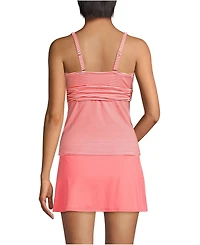 Lands' End Women's V-Neck Plunge X Back Tankini Top