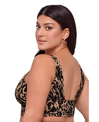 S3 Apparel Women's Supportive Cinched Adjustable Midkini Swimsuit Top