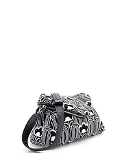 Pre-Owned Prada Medium Signaux Shoulder Bag Jacquard Knit