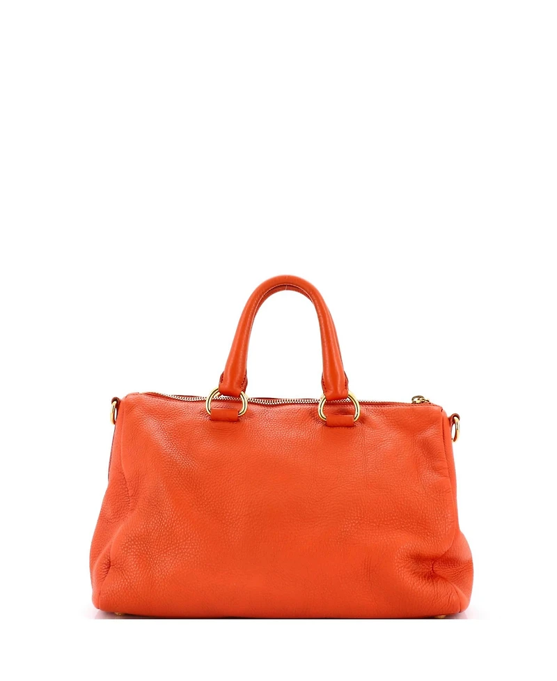 Pre-Owned Prada Medium Convertible Boston Bag Vitello Daino