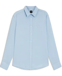 Boss By Hugo Men's Linen Regular-Fit Dress Shirt