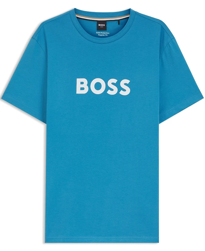 Boss by Hugo Men's Spf 50+ Uv Protection Cotton-Jersey T-Shirt