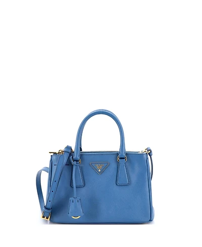 Pre-Owned Prada Small Double Zip Lux Tote Saffiano Leather