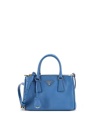 Pre-Owned Prada Small Double Zip Lux Tote Saffiano Leather