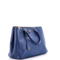Pre-Owned Prada Large Double Zip Lux Tote Saffiano Leather