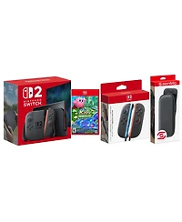 Nintendo Switch 2 Console with Kirby and the Forgotten Land, Extra Joy-Cons and Protective Case Bundle