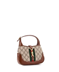 Pre-Owned Gucci Mini Jackie 1961 Hobo Gg Coated Canvas
