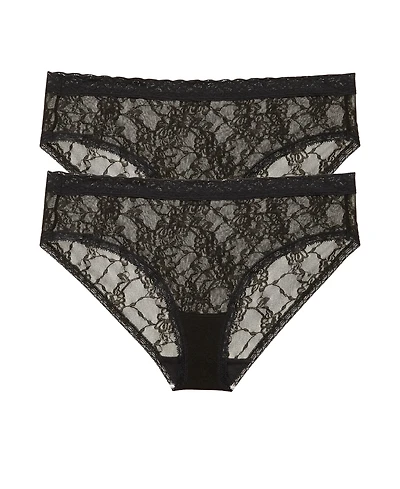 Natori Women's Bliss Allure One Lace Girl Brief 2-Pack