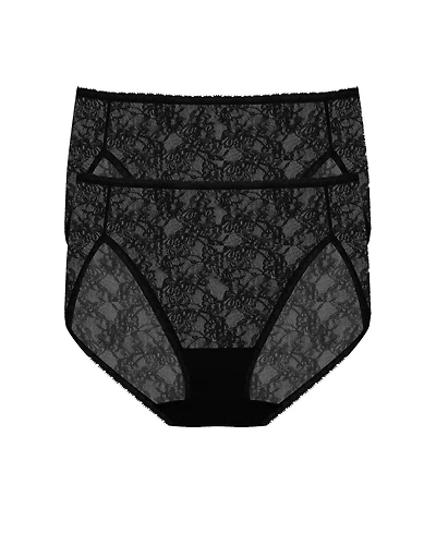 Natori Women's Bliss Allure One Lace French Cut-2 Pack