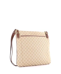 Pre-Owned Gucci Large Vintage Belted Flat Messenger Gg Canvas