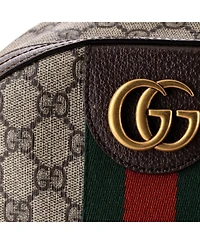 Pre-Owned Gucci Small Ophidia Backpack Gg Coated Canvas and Leather