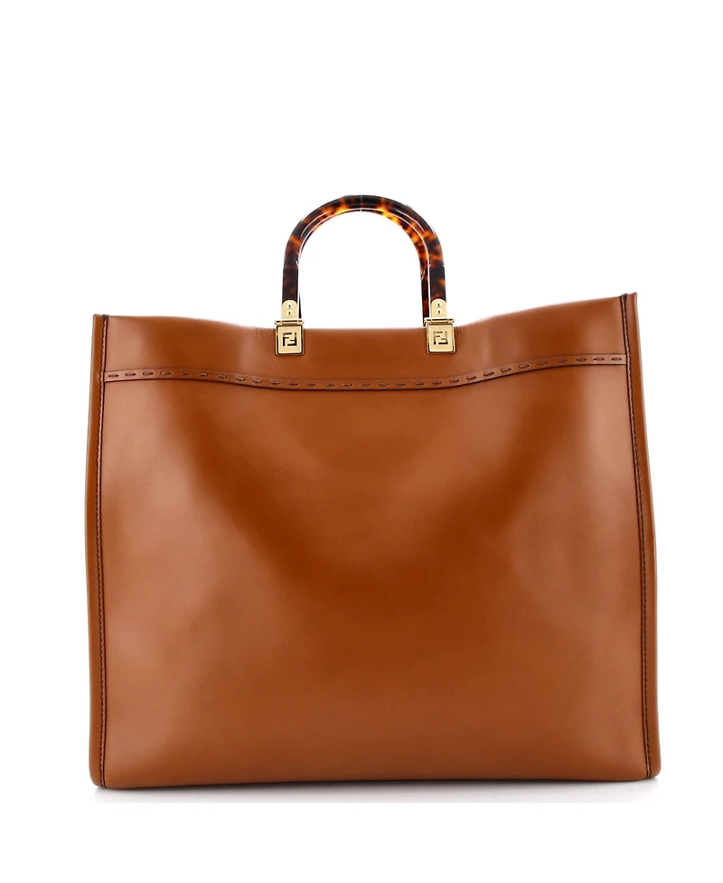 Pre-Owned Fendi Large Sunshine Shopper Tote Leather