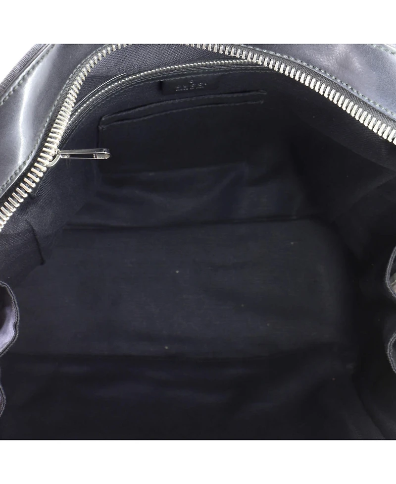 Pre-Owned Gucci Medium Angry Cat Web Backpack Gg Coated Canvas with Applique