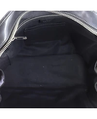 Pre-Owned Gucci Medium Angry Cat Web Backpack Gg Coated Canvas with Applique