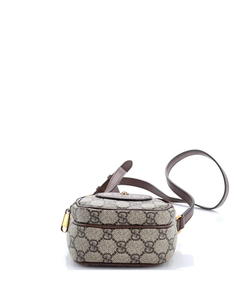 Pre-Owned Gucci Mini Neo Vintage Top Handle Crossbody Bag Gg Coated Canvas