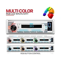 Pyle Single Din Am/Fm/MP3/Usb/Aux Stereo Receiver with Bluetooth (PLMRL50WB)