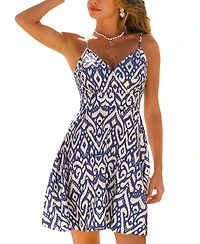 Cupshe Women's Printed V-Neck Cami Mini Dress