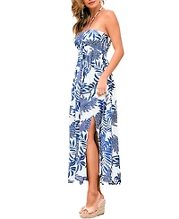 Cupshe Women's La Jolla Cove Tropical Midi Beach Dress