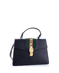 Pre-Owned Gucci Medium Sylvie Top Handle Bag Leather