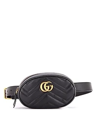 Pre-Owned Gucci Gg Marmont Belt Bag Matelasse Leather