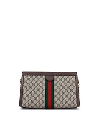 Pre-Owned Gucci Medium Ophidia Chain Shoulder Bag Gg Coated Canvas