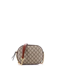 Pre-Owned Gucci Mini Chain Crossbody Bag Gg Coated Canvas and Leather